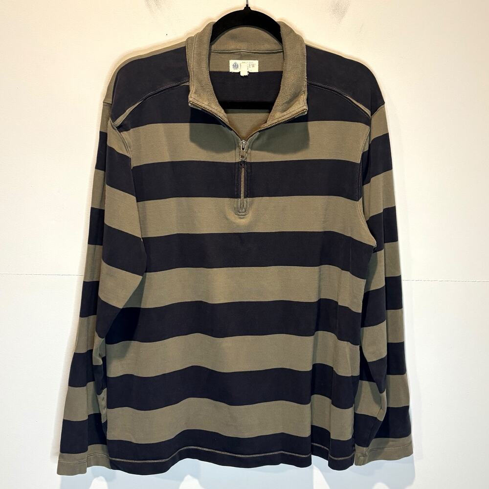 Vintage J. Crew Factory Striped Rugby Style Long Sleeve Shirt - size Large